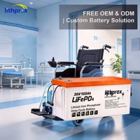 Batterie de traction pour fauteuil roulant 36V150AH 5.4KWh LiFePO4 de qualité automobile, 6000 cycles, longue durée de vie pour fauteuil roulant pliant, FCC CE