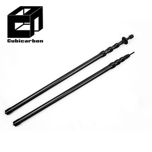 Poteau télescopique <span class=keywords><strong>en</strong></span> fibre de carbone pliable OEM de 2,4 m pour support de tente de camping, auvent, 2 m, 3 m, 4 m, avec système de verrouillage par torsion - Product Image 6