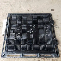 Couvercle de regard rond en fonte ductile certifié EN124, surface plaquée pour l'ingénierie électrique, avec service OEM/ODM