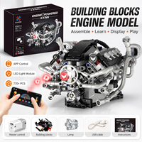 Coches de juguete con motor eléctrico, modelo Chariot, unisex, bloques de construcción MOC, juguete de regalo con articulación mecánica para adultos