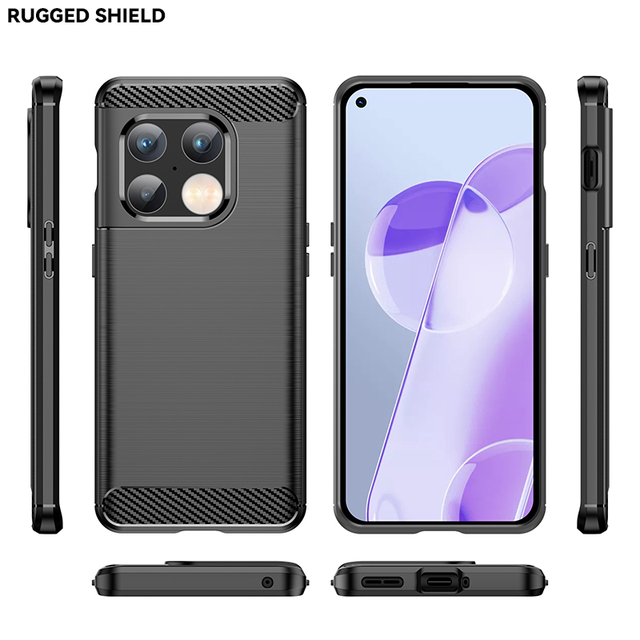 2021 Hot Products Tpu Silicone Carbon Fiber Phone Case Phone Back Cover for Oneplus 10 Pro 5G