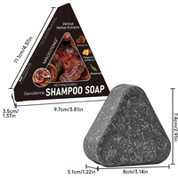120g Sabun Sampo Ganoderma Lucidum Bentuk Segitiga |   Sabun Herbal Alami Anti Rambut Rontok Polygonum Multiflorum Rosemary OEM