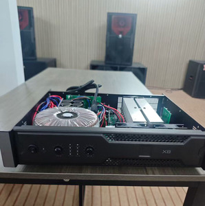 Amplificador de potencia de audio profesional de 2 canales y alta potencia X8 2X800W 2U para sistemas de sonido, presentaciones en escenarios, bares y karaoke. - Product Image 1