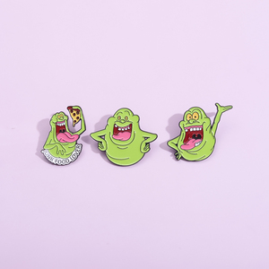 De <span class=keywords><strong>Cazafantasmas</strong></span> esmalte Pin comida chatarra amante personaje personalizado Anime japonés Manga estilo broche, insignia de solapa joyería - Product Image 4