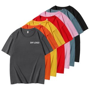 Camisetas Personalizadas OEM Unisex 100% Algodón Blanco Sólido Casual de Manga Corta y Corte Holgado 180 Gramos - Product Image 2