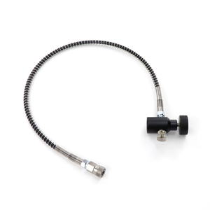 HPA CO2 Remote Hose Line Fill Station Whip Line for <b>Paintball</b> Pcp Tank Cylinder Refill With 20Inch Hose Quick DisconnectSodastre - Product Image 2