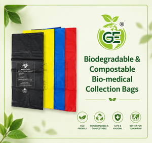 Sustainable <b>Compostable</b> Medical Waste <b>Bags</b> Heavy Duty Hospital <b>Bin</b> Liners Plant Based Plastic Free Biohazard Trash <b>Bags</b> - Product Image 2