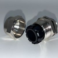LKETECH M22(1014) M12-M75 PG7-PG48 Presse-étoupe en laiton nickelé IP68 pour usage industriel, équipement électrique, haute résistance à la traction et aux sels