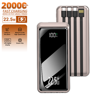 Baterías Externas de Gran Capacidad Marca HYTO OEM, 20000mAh y 10000mAh, Cable Tipo-C, Carga Rápida PD20W, Pantalla LED