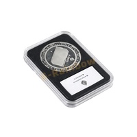 Porte-monnaie rond en plastique résistant aux rayures Capsule rectangulaire à verrouillage automatique avec joint EVA
