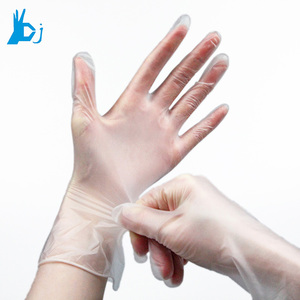Fabrication de nourriture ménage poudre bleu nitrile diamant Texture nitrile/vinyle nitrile mélange gants - Product Image 5