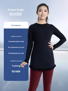 فستان تنورة احترافي للتقييم من La Cicogna، تصميم جديد لملابس الأداء للكبار، مناسب لجميع الفصول مع حماية للورك وتزيين بالدانتيل وأحجار الراين للأطفال - Product Image 4