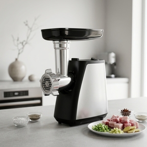 Picadora de <span class=keywords><strong>Carne</strong></span> Eléctrica Compacta para el Hogar, 350 W, Motor 7625, Molinillo de Alimentos Multifunción, Embutidora de Salchichas para Cocinar en Casa - Product Image 1