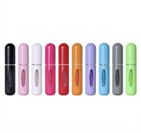 Atomiseur en plastique vide de 5ml, mini-fond rechargeable, vaporisateur de parfum, poche de voyage, contenant cosmétique cadeau de parfum