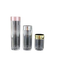Strength Factory Flacon cosmétique en PS avec bouchon à vis à corps droit électrolytique, 30, 60 et 90 grains, pour échantillonnage