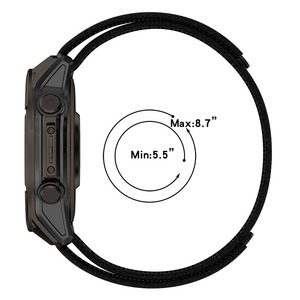 Correa de nailon de liberación rápida de 20/22/26mm para Garmin <span class=keywords><strong>Fenix</strong></span> 8, correa de reloj de nailon de 47MM para Garmin Enduro3, Correa deportiva transpirable de nailon - Product Image 3