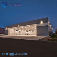 Hanggar Pesawat Terbuat dari Baja Struktural Tahan Lama untuk Terminal Bandara dengan Lapisan Anti Cuaca dan Tahan Api