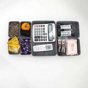 Organisateur de tiroir de bureau en feutre <span class=keywords><strong>Giot</strong></span>, ensemble de plateaux séparateurs pour rangement de bureau, trousse de maquillage et organisation de pots - Product Image 1