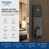 Cerradura de Puerta Magnética para Hotel, de Aleación de Zinc, con Acceso por Tarjeta Inteligente Sin Contacto y Software Gratuito para Villas y B&B