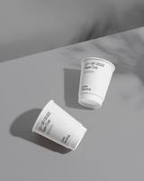 Gobelets à café en papier biodégradables écologiques sur mesure, boîte à pâtisserie en papier, boîte à gâteau avec logo personnalisé, porte-gobelets à café