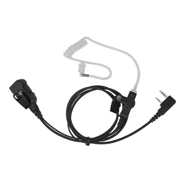 Ecome Customized Two Way Radio Earpiece Acoustic air Tube spy Walkie Talkie Earphone for Kenwood