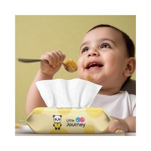 Toallitas húmedas de agua para limpieza facial Little Journey, toallitas húmedas para bebés, niños y adultos - Product Image 1