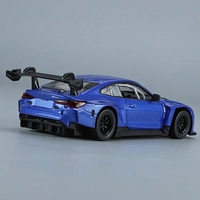 Modèle de voiture de sport en alliage moulé sous pression à l'échelle 1/32 avec portes ouvrables, effets sonores et lumineux et fonction de recul