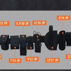 Cinturón Táctico AmpsafeX con Diseño Ajustable, 10 Bolsillos MOLLE y Funda para Pistola, Equipo de Seguridad Resistente para Exteriores - Product Image 5