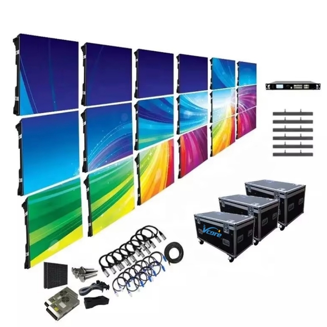 Holographic Room P3.9mm Led Display Screen Church Backdrop Virtual 500*500 Indoor 3X6 LED Video Rental Stage Event Screen Panels