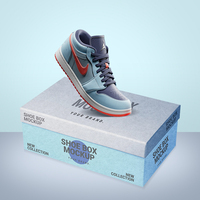Boîte à chaussures vide de luxe unique en carton ondulé pour le rangement des baskets, gaufrage, laminage mat, revêtement UV pour un emballage de chaussures haut de gamme