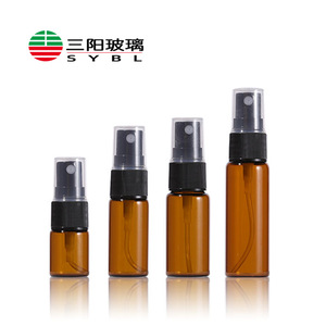 Botella pulverizadora de vidrio ámbar, atomizador de perfume rellenable de 1/3 oz, botellas de fragancia de parfum de <span class=keywords><strong>10cc</strong></span>, 5ml, 10ml, 15ml, 20ml - Product Image 2