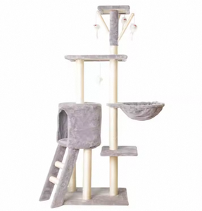 Forniture per animali domestici gatto arrampicata albero Sisal graffiare mobili per gatti robusta torre dell'albero del gatto con tiragraffi - Product Image 1