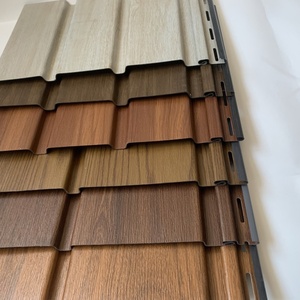 Panel de <span class=keywords><strong>pared</strong></span> Wpc para revestimiento de paredes al aire libre revestimiento de vinilo sólido sofito - Product Image 1