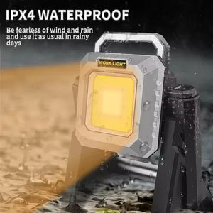 Lampe de travail rechargeable type-c avec batterie intégrée de 10000 mAh, longue durée de vie de la batterie, entrée et sortie, lampe de travail COB - Product Image 4