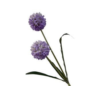 <b>Hydrangea</b> <b>Artificial</b> Flowers 2 Heads Yellow Silk Flower Bouquet Wedding Home Decoration - Product Image 2