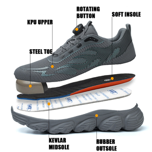 Zapatos DE <span class=keywords><strong>TRABAJO</strong></span> antideslizantes a prueba de puñaladas para exteriores, zapatos de seguridad resistentes al desgaste para hombres con punta de acero - Product Image 2