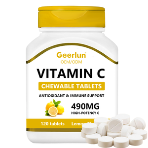 Comprimés à croquer de vitamine C saveur orange, soutien immunitaire et antioxydant, personnalisés OEM - Product Image 1