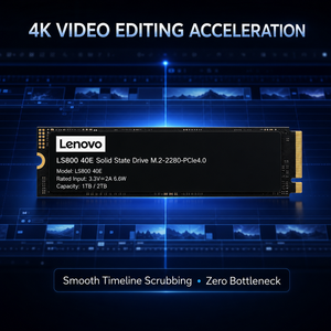 Lenovo LS800 40E M.2 2280 PCIe 4.0 NVMe SSD 256GB 512GB 1TB 2TB 5300MB/s Internal Hard <strong>Disk</strong> for 3D Animation Graphic Design PC - Product Image 1
