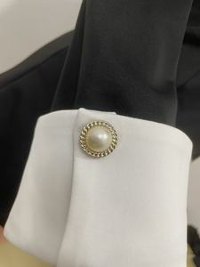 <span class=keywords><strong>Abito</strong></span> da donna elegante a maniche lunghe a contrasto bianco e <span class=keywords><strong>nero</strong></span>, doppiopetto, mini, scollo a V, per serate formali e ufficio, collezione 2026 - Product Image 4