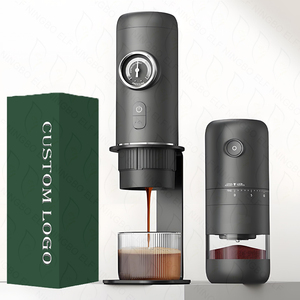 Son taşınabilir İtalyan tarzı kahve makinesi görsel basınç göstergesi kahve tozu kapsül çıkarma paslanmaz çelik çevre dostu - Product Image 1