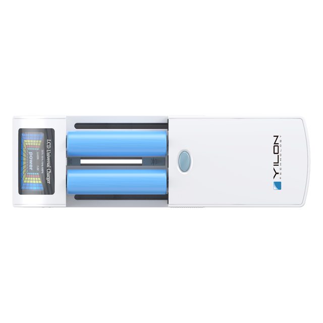 Ac Voltage Power Battery Charger AA Rechargeable Battery Dual Slot 18650 26650 3.7V7.4V 9V With LCD Display Type-c Input  Output