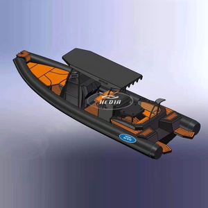 RHIB 800 26 ft אורקה hypalon ספורט אלומיניום צלעות מתנפח סירת gommone botes דה pesca דה aluminio - Product Image 2