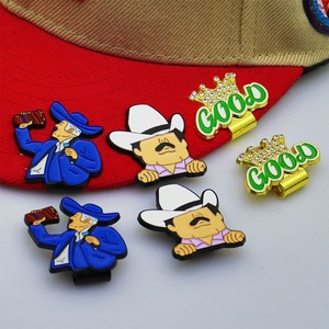 Custom Logo Wholesale Mexico Emaille Caps Badge Brooch Baseball Trucker Clips <b>Hat</b> Chains Lapel Metal Crafts Enamel <b>Pins</b> for Caps - Product Image 2