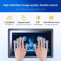PC industriel tout-en-un 17' avec 4 Go de RAM, 128 Go de stockage, processeur Intel I3/i7, entièrement fermé, montage encastré, capacitif résistif