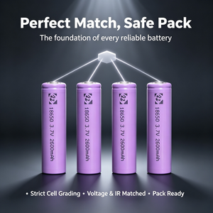 แบตเตอรี่ทรงกระบอก Li-ion 18650 3.7V 2600mAh สำหรับใช้เป็นแบตเตอรี่3C แบตเตอรี่ลิเธียมไอออนในอัตราที่สูงสำหรับเครื่องมือไฟฟ้าหุ่นยนต์ - Product Image 2