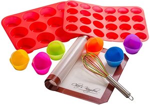 Precio barato al por mayor de <span class=keywords><strong>silicona</strong></span> personalizada Muffin pan Set de <span class=keywords><strong>silicona</strong></span> Cupcakes Moldes - Product Image 2