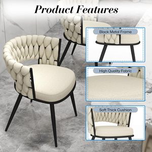 <span class=keywords><strong>Tessitura</strong></span> a mano moderna gambe dorate sedia da pranzo in velluto tessuto sedie da pranzo con struttura in metallo - Product Image 6