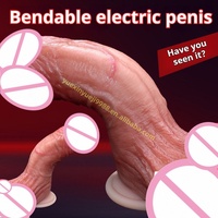 Dildo en silicone liquide de haute qualité, souple, puissant, vibrant/manuel, épais, long, jouet sexuel naturel