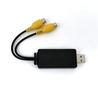 Adaptor Output Video Meihua USB ke CVBS 2 Output CVBS RCA Pemutar Multimedia Android TV Kabel USB 5V DC Kombinasi Radio Mobil DVD