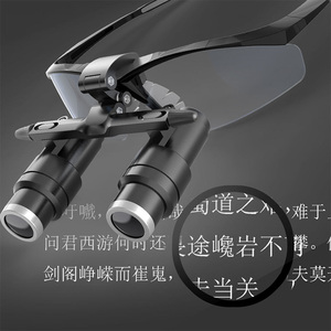Tipo de marco de vidrio 4X 5X 6X Lupa de rosca de tornillo unidireccional Lupas quirúrgicas Gafas de microcirugía de aumento de dentista - Product Image 2